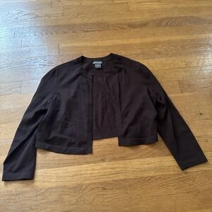 Ann Taylor Brown 3/4 Sleeve Cardigan Size S